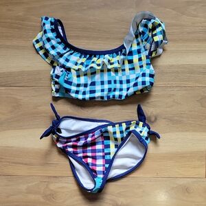 *3/$15* Jantzen Blue & Pink Bikini Set Size 5 Girls